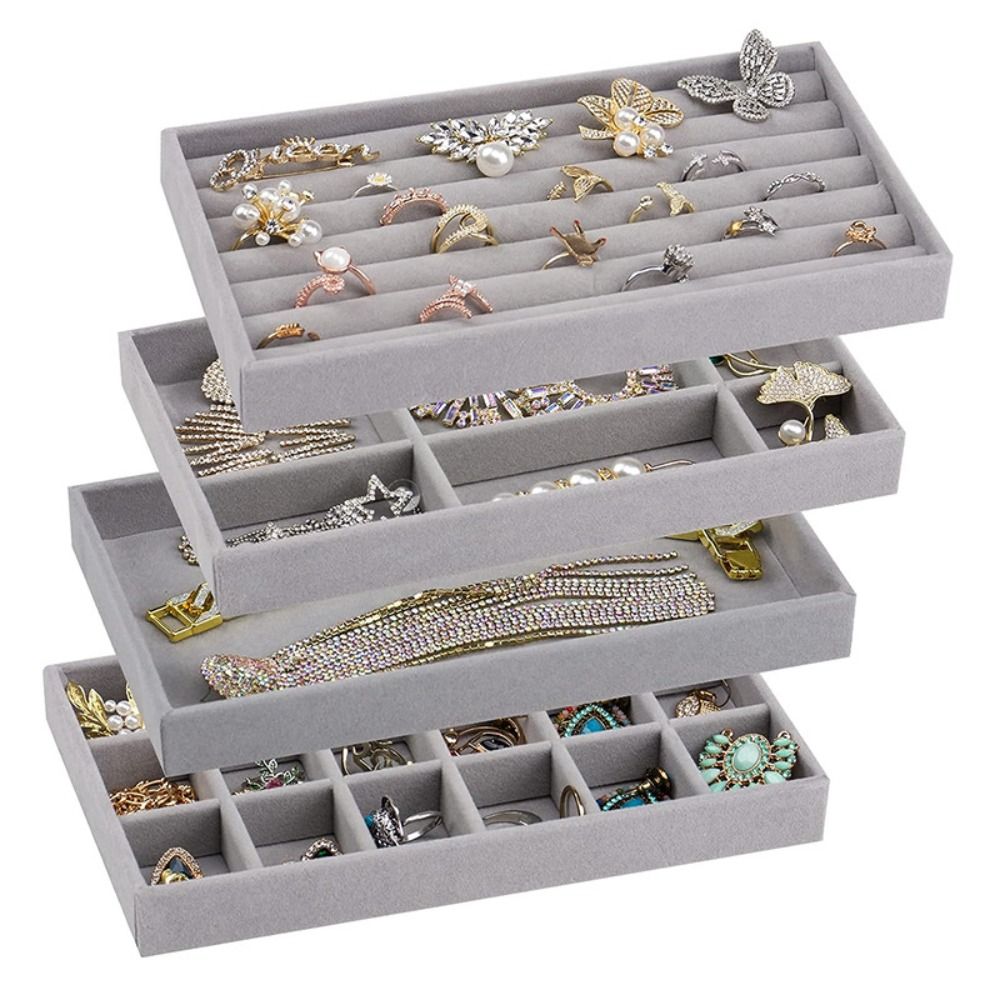 Drawer Box Stackable Velvet Je - Velvet Jewelry Box ulasan dan harga