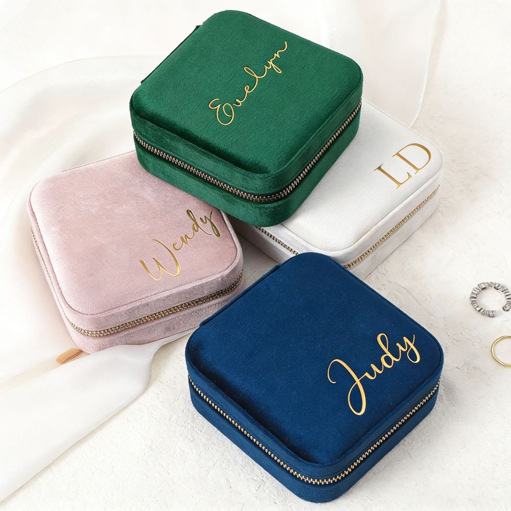 Personalized Jewelry Box Velve - Velvet Jewelry Box ulasan dan harga