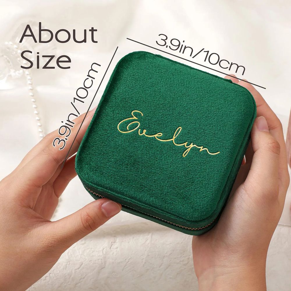 Personalized Jewelry Box Velve - Velvet Jewelry Box ulasan dan harga