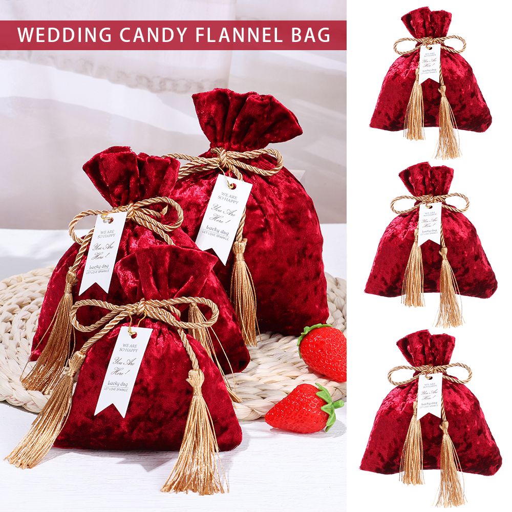 Velvet Cloth Drawstring Tassel - Velvet Jewelry Box ulasan dan harga