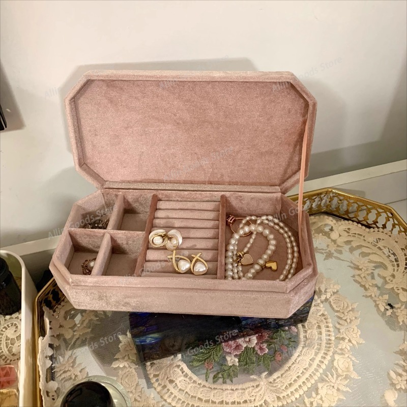 Velvet Rings Jewelry Box Luxur - Velvet Jewelry Box ulasan dan harga