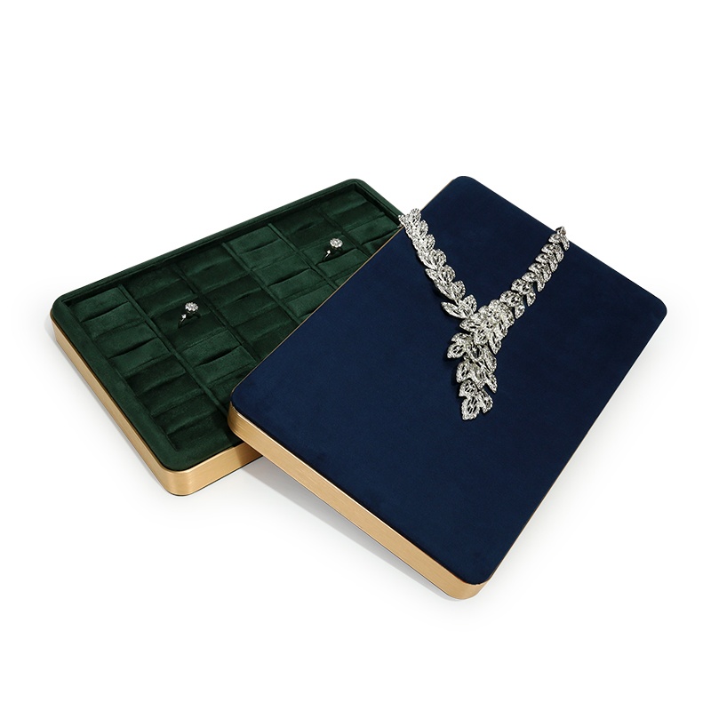 Metal Frame Velvet Finger Ring - Velvet Jewelry Box ulasan dan harga